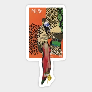 Tiger Spots, a Vogue cover remix Sticker